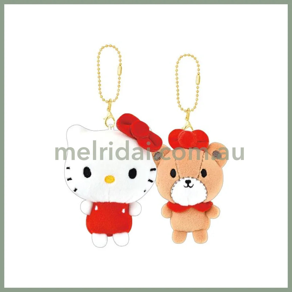 SANRIO | Friends Series Nico Nui Keychain Plush Mascot H160×W155×D65mm (Hello Kitty & Tiny Cham)