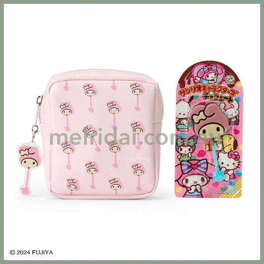 Sanrio × Fujiya | Chocolate Bar & Pouch 11.5×5×13Cm (My Melody)