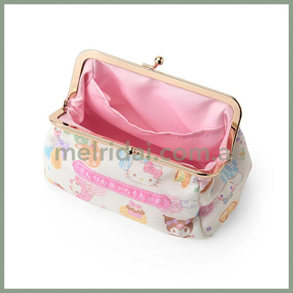 SANRIO | Gamaguchi Pouch Clasp Pouch 21.3 x 12.4 x 7.9cm (Nagomi Pastel)