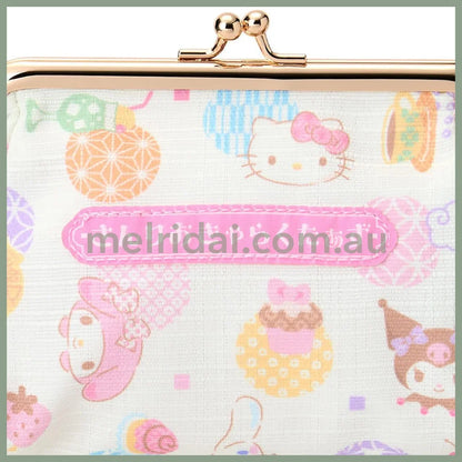 SANRIO | Gamaguchi Pouch Clasp Pouch 21.3 x 12.4 x 7.9cm (Nagomi Pastel)