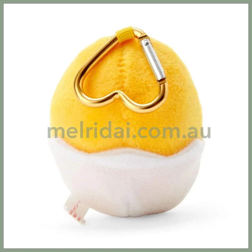 Sanrio｜Gudetama Egg Plush Mascot Holder With Heart Carabiner About 9Cm