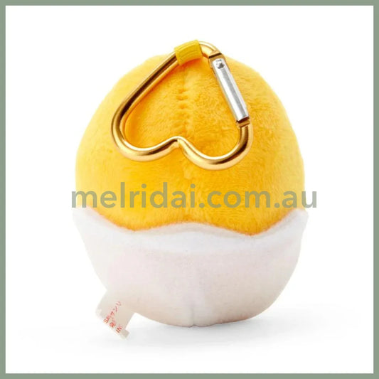 Sanrio｜Gudetama Egg Plush Mascot Holder With Heart Carabiner About 9Cm