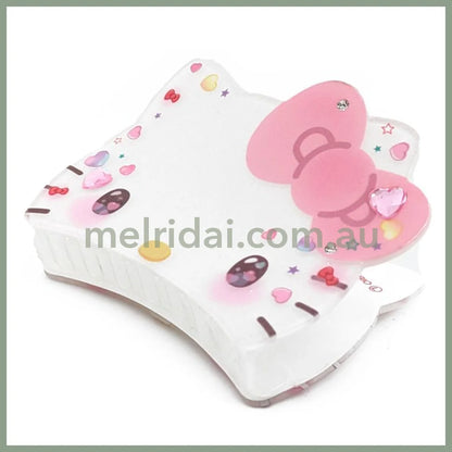 Sanrio | Hair Claw Vance Clip W94×H7.5×D40Mm (Hello Kitty 50Th Anniversary)