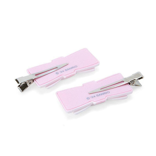 SANRIO | Hello Kitty Hair Clip 2pcs Set 5 x 2 x 1cm (Quilt Ribbon)