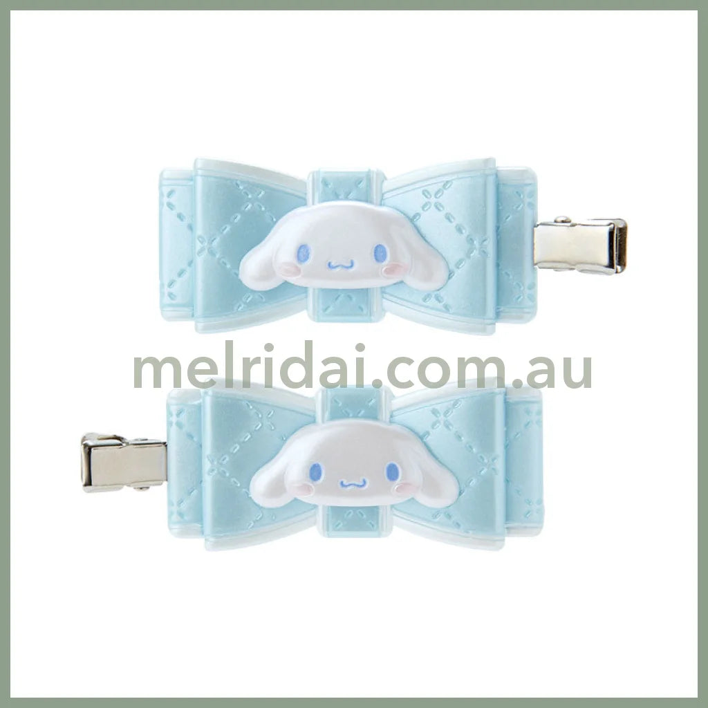 Sanrio | Hair Clip (Quilt Ribbon) 日本三丽鸥 前额发卡/刘海发卡（蝴蝶结） 玉桂狗Cinnamoroll