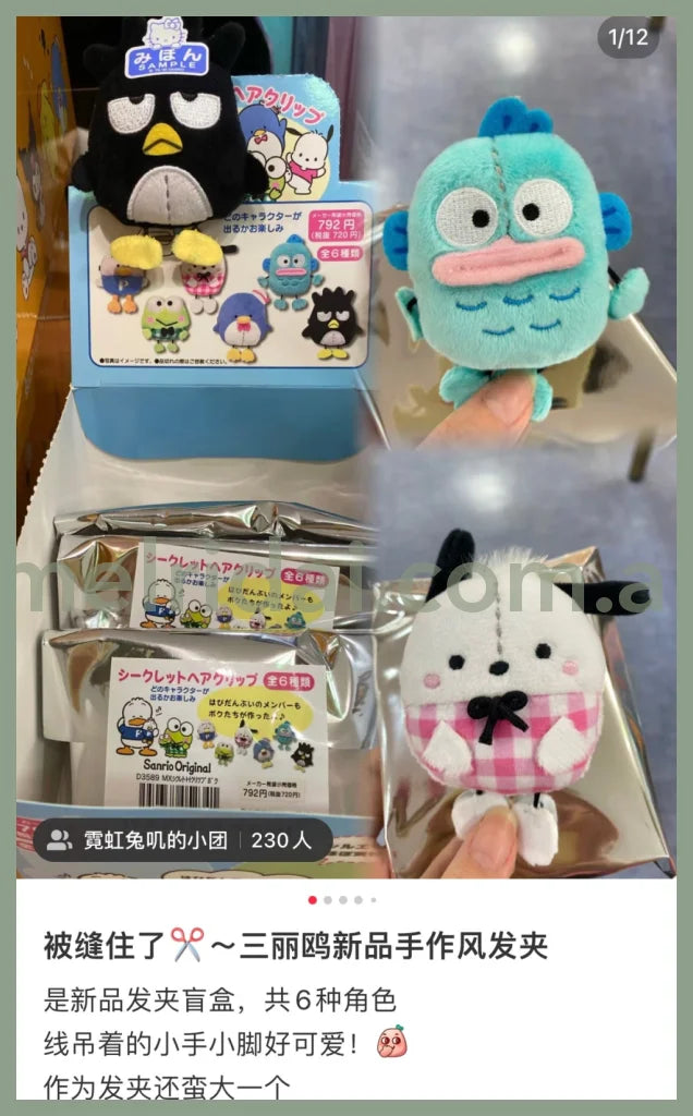 Sanrio | Hair Clip Random (Our Goods) 9.5×2×9.5Cm / ()