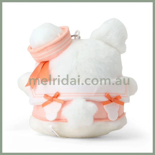 SANRIO | Hanamaru Obake Mascot Holder Plush Keychain Bag Charm 15.2 x 9.9 x 6.5cm (Sailor Collar)