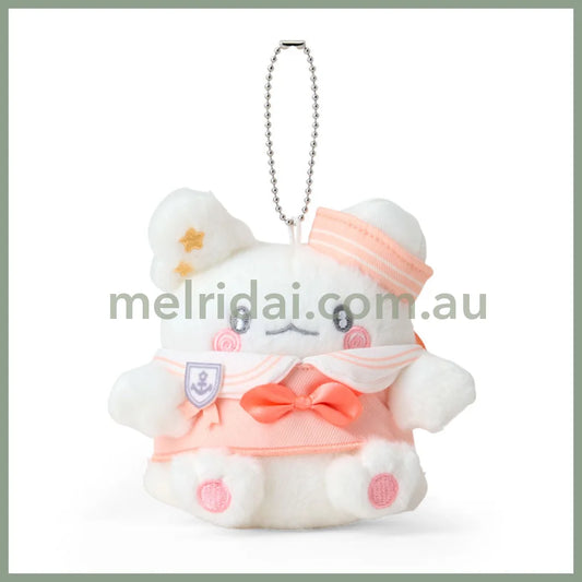 SANRIO | Hanamaru Obake Mascot Holder Plush Keychain Bag Charm 15.2 x 9.9 x 6.5cm (Sailor Collar)