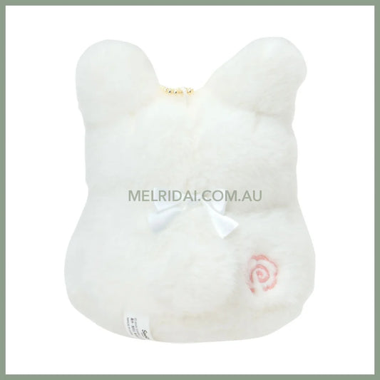 SANRIO | Hanamaruobake Mascot Holder Bag Charm Plush Keychain 90×100×110mm (Nap on Fluffy White Cloud)