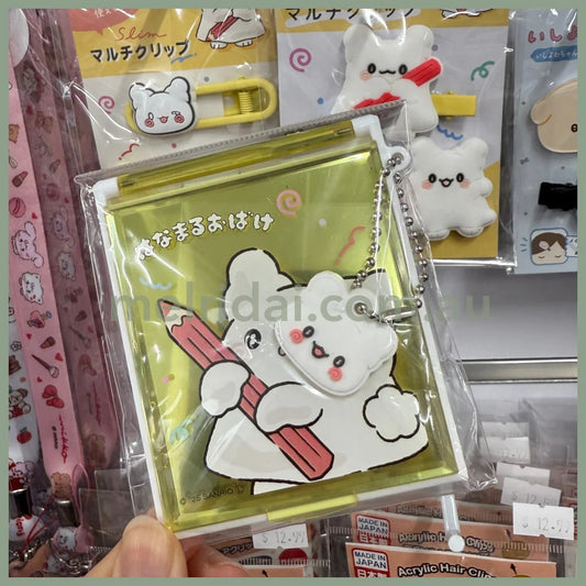 SANRIO | Hanamaruobake Mirror with Mascot H85×W70×D6mm (Happy)