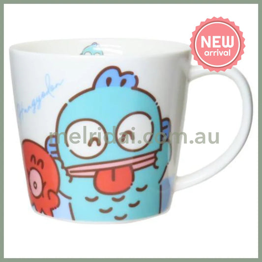 SANRIO | Hangyodon Ceramic Mug Cup can be used in the microwave and dishwasher 80×Φ88mm (Milk Balloon)