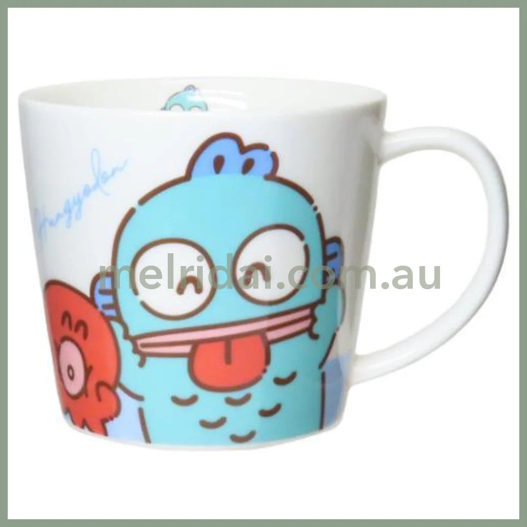 SANRIO | Hangyodon Ceramic Mug Cup can be used in the microwave and dishwasher 80×Φ88mm (Milk Balloon)