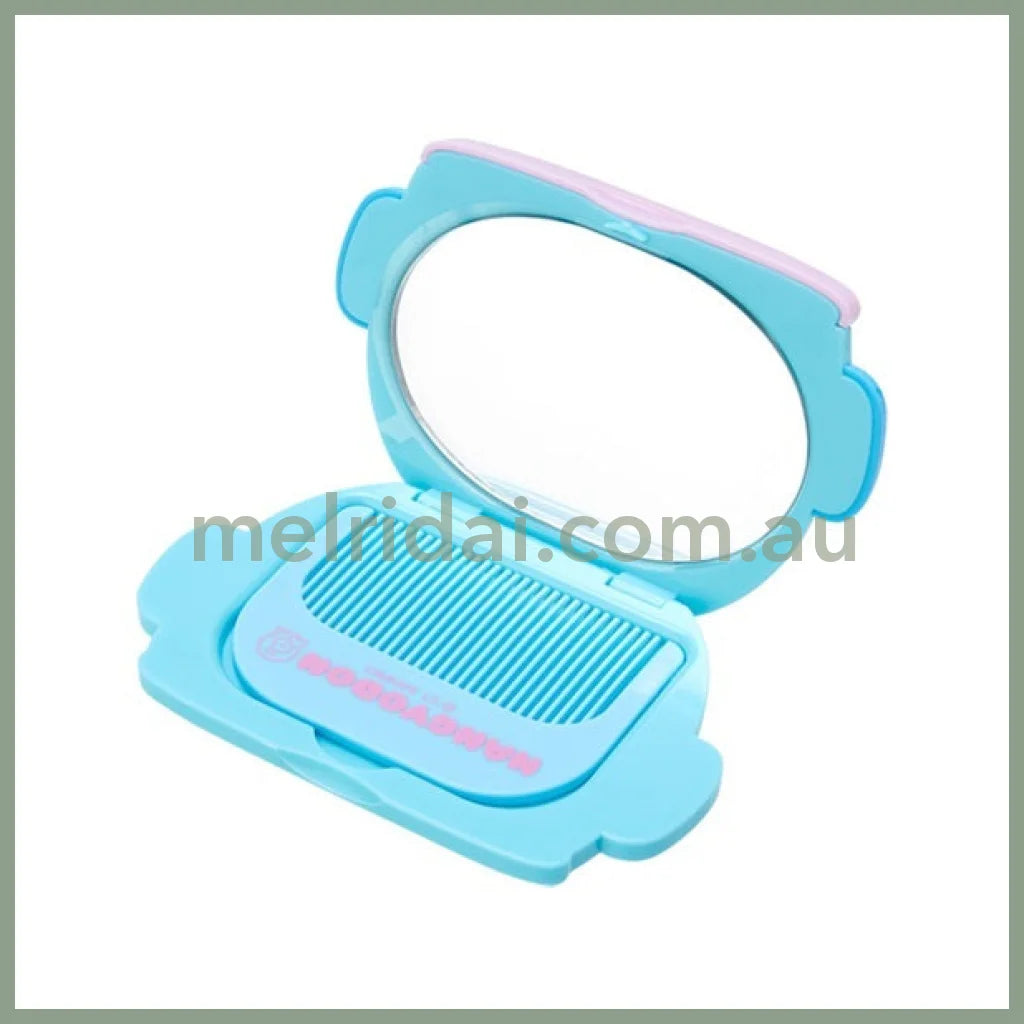 SANRIO | Hangyodon Face Mirror & Comb Set 10.4 x 1.6 x 9.2cm