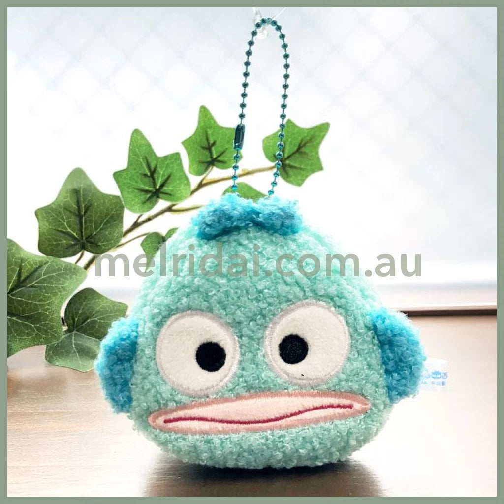 SANRIO | Hangyodon Mascot Holder Plush Keychain Bag Charm H9 x W10 x D6cm (Hapidanbui 5th Anniversary)