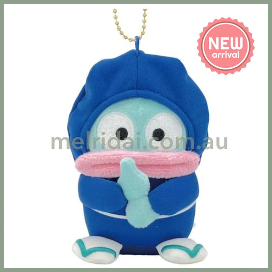 SANRIO | Hangyodon Ninja Mascot Holder Plush Keychain Bag Charm 11.5cm x 9cm x 9cm (40th Anniversary)