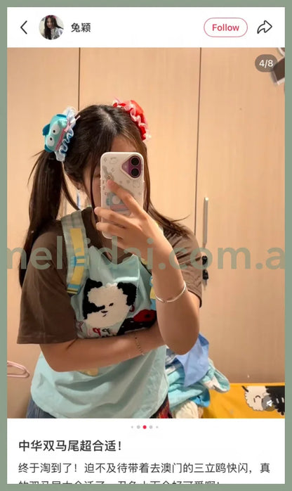 SANRIO | Hangyodon Plush Hair Clip Set (Chinese Style)