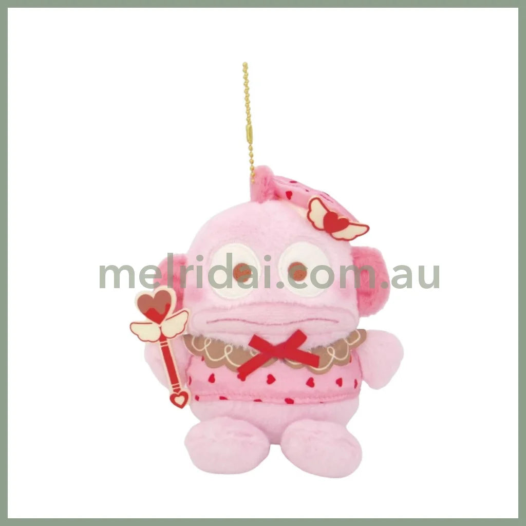 Sanrio | Hangyodon Plush Keychain Mascot Holder 9.5 X 14.5 15.5Cm (Magical Heart)