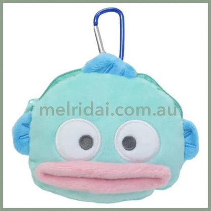 SANRIO | Hangyodon Plush Zipper Mascot Mini Pouch with Carabiner 200×110×50mm