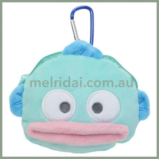 SANRIO | Hangyodon Plush Zipper Mascot Mini Pouch with Carabiner 200×110×50mm