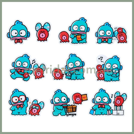 SANRIO | Hangyodon Sticker with Case 12×0.2×8cm (40th Anniversary Happy Life)