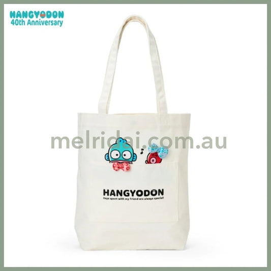 SANRIO | Hangyodon Tote Bag 38×11×37cm (40th Anniversary Happy Life)