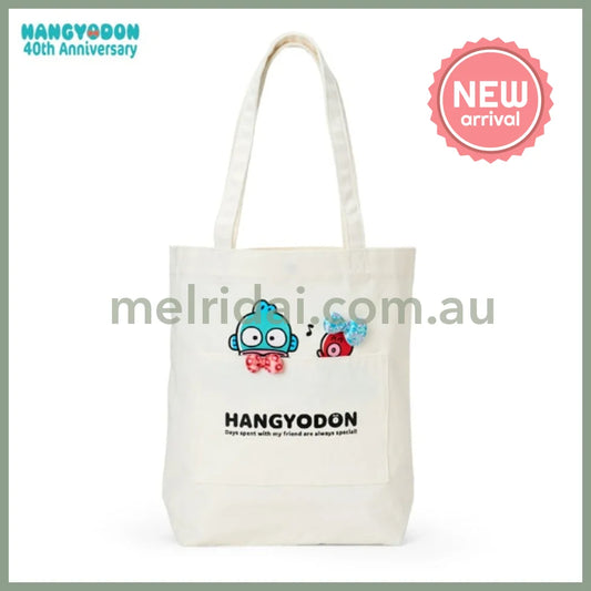 SANRIO | Hangyodon Tote Bag 38×11×37cm (40th Anniversary Happy Life)
