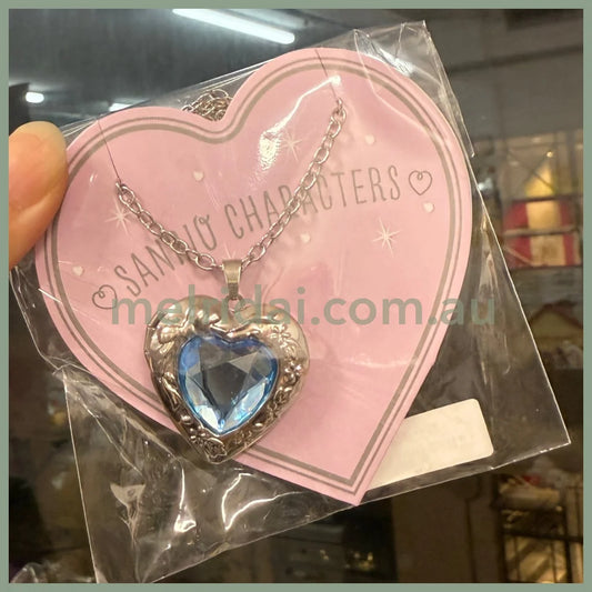 SANRIO | Heart Necklace - Photos can be placed (Blue)