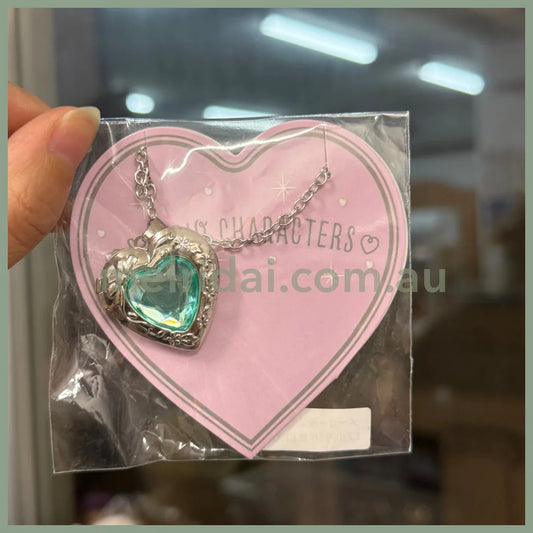 SANRIO | Heart Necklace - Photos can be placed (Green)