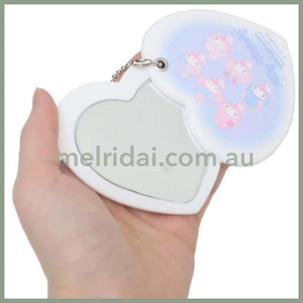 SANRIO | Heart-shaped Mirror Keychain 80×75×7mm (My Melody 50th Anniversary)