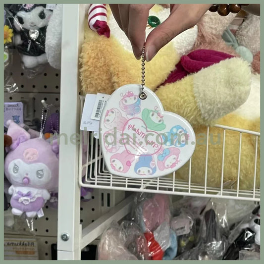 SANRIO | Heart-shaped Mirror Keychain 80×75×7mm (My Melody 50th Anniversary)