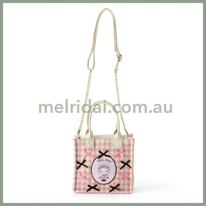 Sanrio | Hello Kitty 2-Way Mini Tote Bag/Shoulder Bag/Handbag 21×10×19Cm (Dream Ribbon)