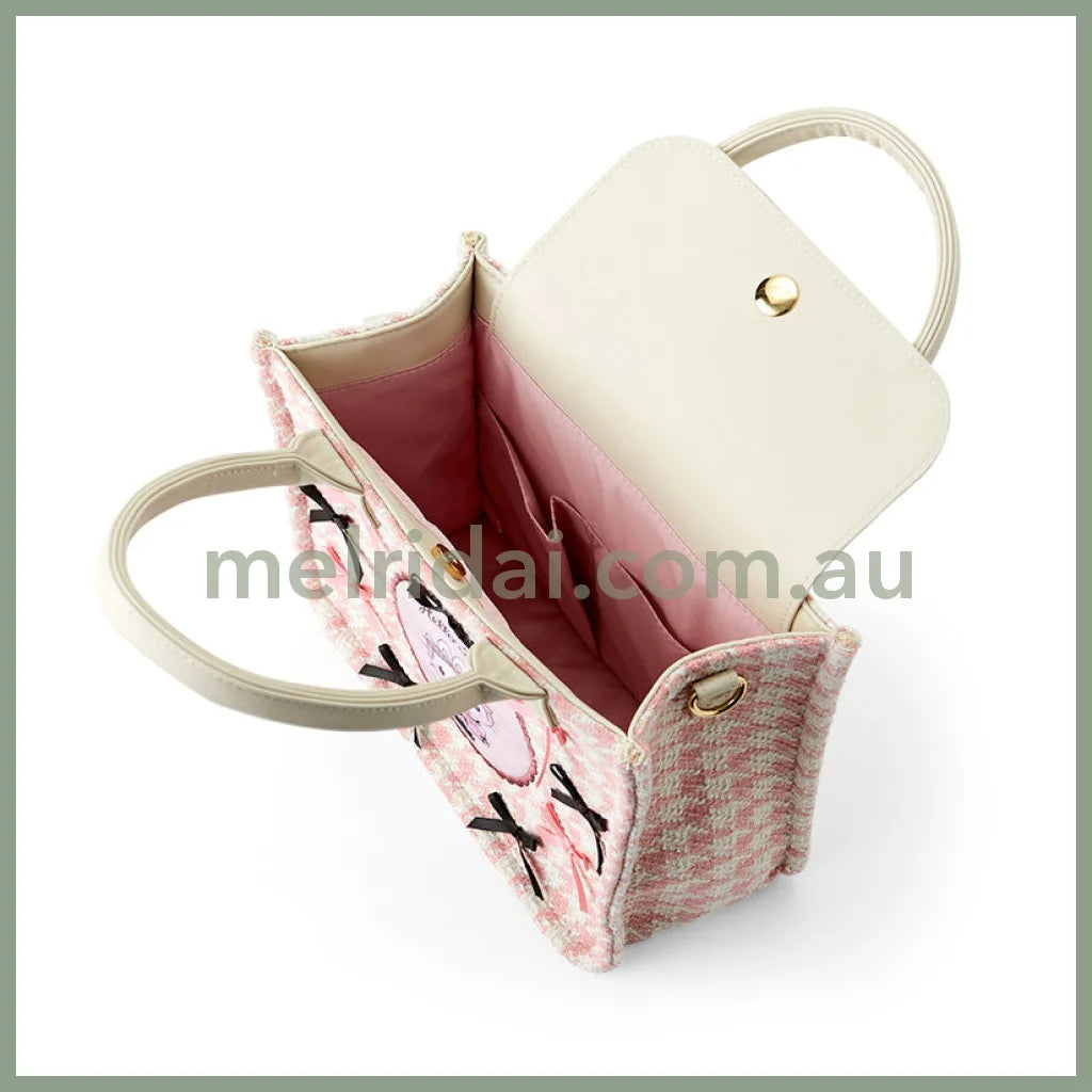 Sanrio | Hello Kitty 2-Way Mini Tote Bag/Shoulder Bag/Handbag 21×10×19Cm (Dream Ribbon)