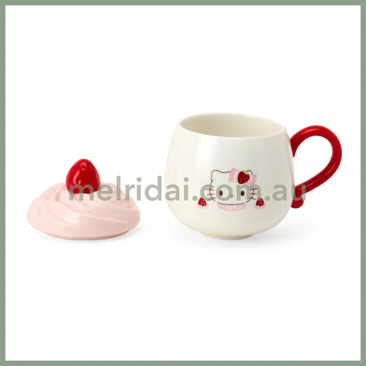 【Pre-order】SANRIO | Hello Kitty 3D Porcelain Mug 135×90×135mm (Strawberry Shortcake)