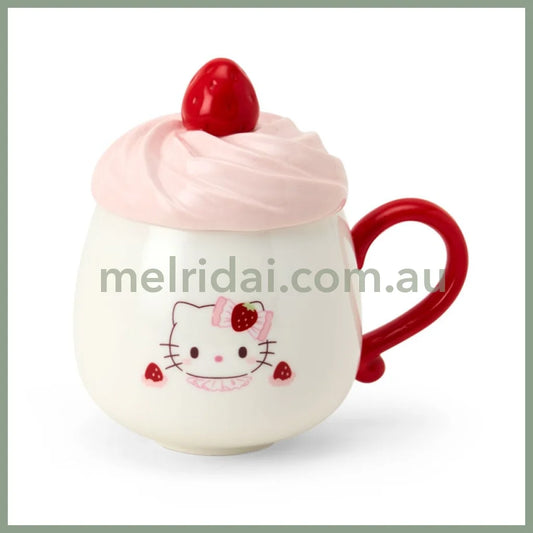 【Pre-order】SANRIO | Hello Kitty 3D Porcelain Mug 135×90×135mm (Strawberry Shortcake)