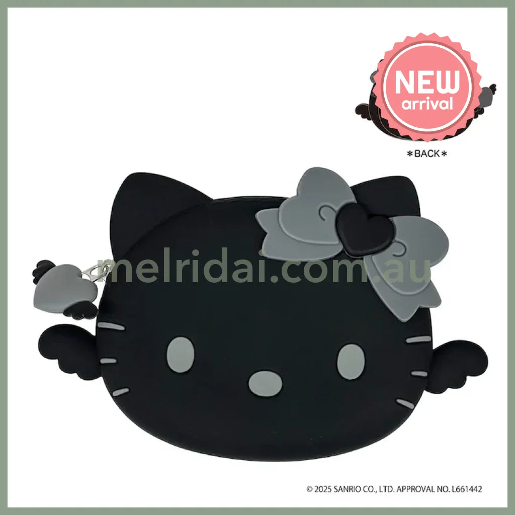 SANRIO | Hello Kitty 3D Silicone Pouch 100×160×28mm (Black Angel)