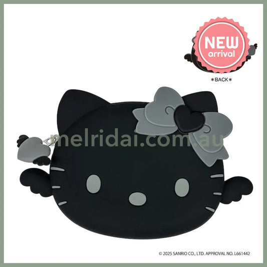 SANRIO | Hello Kitty 3D Silicone Pouch 100×160×28mm (Black Angel)