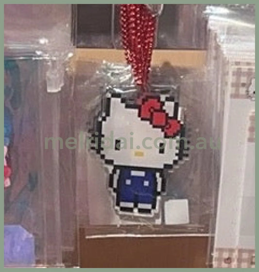 Sanrio | Hello Kitty 50Th Anniversary Acrylic Name Tag Keychain (Pixel Art)