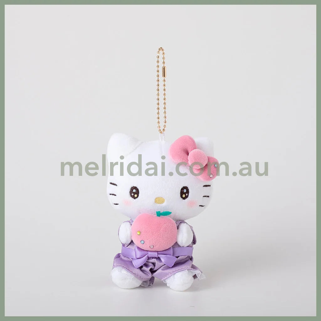 Sanrio | Hello Kitty 50Th Anniversary Limited Edition Mascot Holder Plush Keychain (Apple)
