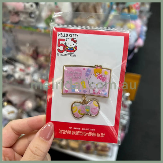 Sanrio | Hello Kitty 50Th Anniversary Pin Badge Collection (Pink)