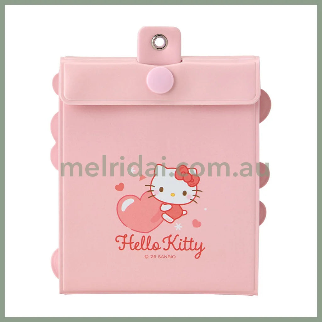 SANRIO | Hello Kitty Accordion Card Holder Keychain 10×1.3×10.8cm (Enjoy Idol - 8 pockets can store up to 16 cards)
