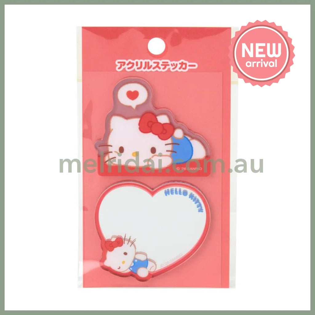 SANRIO | Hello Kitty Acrylic Sticker & Sticky Mirror Set 53×3×45mm