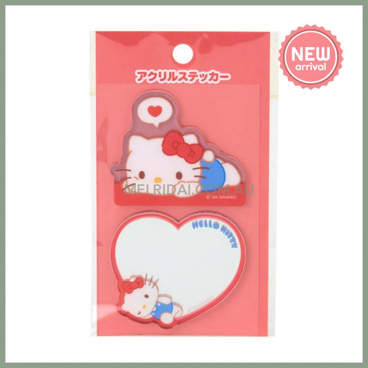 SANRIO | Hello Kitty Acrylic Sticker & Sticky Mirror Set 53×3×45mm