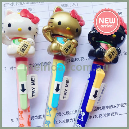 SANRIO | Hello Kitty Action Mascot Ballpoint Pen 0.7mm Black 30×170mmΦ10.5mm (Maneki Lucky Cat Black)