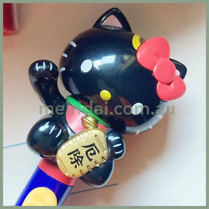 SANRIO | Hello Kitty Action Mascot Ballpoint Pen 0.7mm Black 30×170mmΦ10.5mm (Maneki Lucky Cat Black)