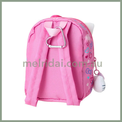 Sanrio | Hello Kitty Backpack-Shaped Pouch with Carabiner 12×8×15cm (Academy Kirameki Festival / School Festival)