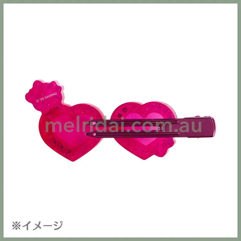 Sanrio | Hello Kitty Bangs Clip Hair Clip Star Sunglass Shape 11×7.9×1.1cm (Academy Kirameki Festival / School Festival)