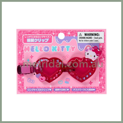 Sanrio | Hello Kitty Bangs Clip Hair Clip Star Sunglass Shape 11×7.9×1.1cm (Academy Kirameki Festival / School Festival)