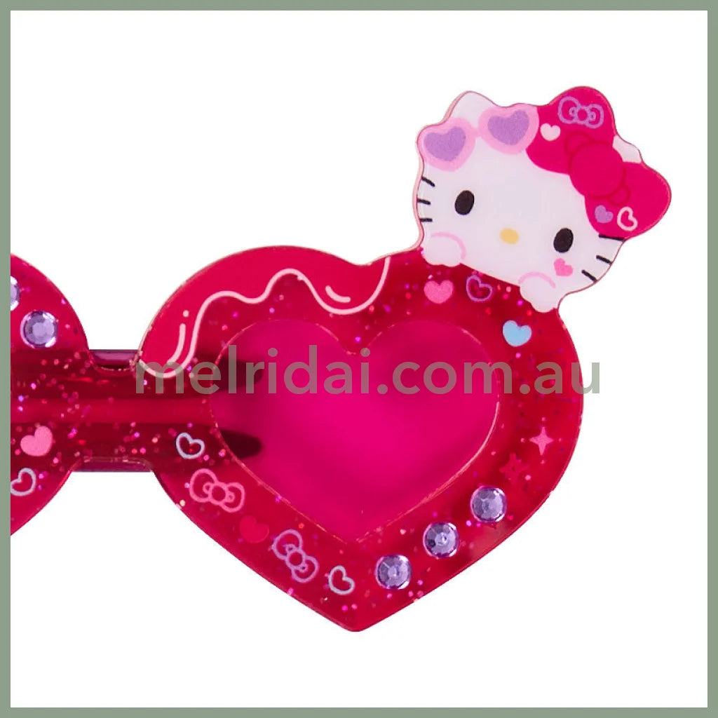 Sanrio | Hello Kitty Bangs Clip Hair Clip Star Sunglass Shape 11×7.9×1.1cm (Academy Kirameki Festival / School Festival)