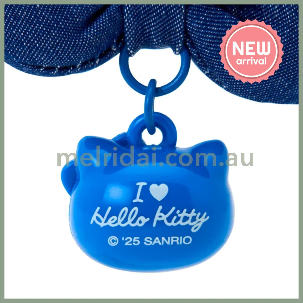SANRIO | Hello Kitty Blue Swaying Ribbon Charm Keychain 65×30×45mm (I Love Hello Kitty)
