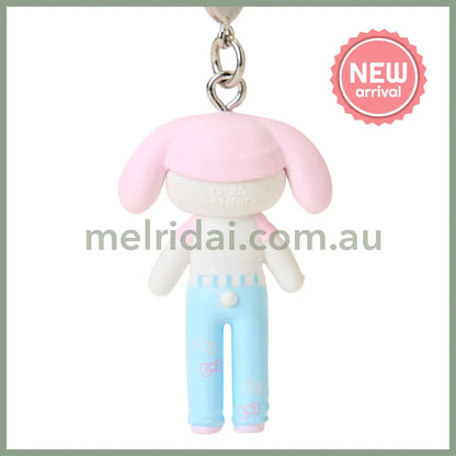 SANRIO | Hello Kitty Casual Style Bunny Ear Knit Hat Strap Phone Charm 26×12×40mm (Sanrio Closet Collection)